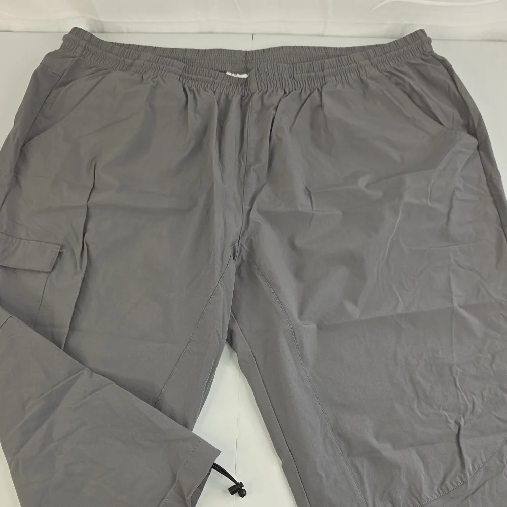 Vayager Women's Gray Cargo Hiking Capri Cropped Pants Size XXXL I-1632